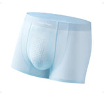 3 Pack Men's Seamless Breathable Mid-Rise Antibacterial Crotch Trunks