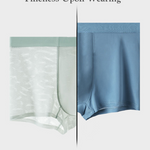 3 Pack Men's Lightweight & Airy Seamless Comfort Ice Silk Trunks