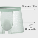 3 Pack Men's Lightweight & Airy Seamless Comfort Ice Silk Trunks
