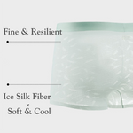 3 Pack Men's Lightweight & Airy Seamless Comfort Ice Silk Trunks