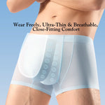 3 Pack Men's Seamless Breathable Mid-Rise Antibacterial Crotch Trunks