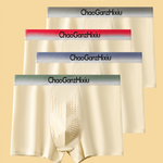 4 Pack Men's Comfy Waistband Anti-Chafing Stay-Put Fit Trunks