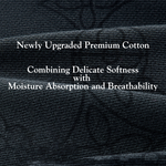 3 Pack Men's Printed Breathable Ultra-Soft Cotton Trunks