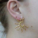 Sunburst Statement Stud Earrings