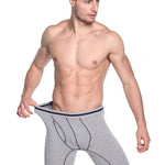 Men’s Soft Cotton Boxer Briefs With Open Fly