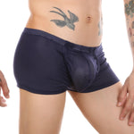 Men's Big Pouch U-convex Breathable Mesh Trunks