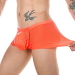 Men's Big Pouch U-convex Breathable Mesh Trunks