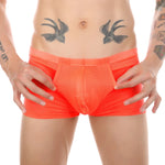 Men's Big Pouch U-convex Breathable Mesh Trunks