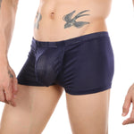 Men's Big Pouch U-convex Breathable Mesh Trunks