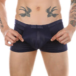 Men's Big Pouch U-convex Breathable Mesh Trunks