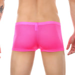 Men's Big Pouch U-convex Breathable Mesh Trunks