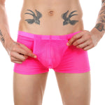Men's Big Pouch U-convex Breathable Mesh Trunks