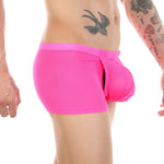 Men's Big Pouch U-convex Breathable Mesh Trunks
