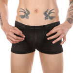 Men's Big Pouch U-convex Breathable Mesh Trunks