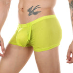 Men's Big Pouch U-convex Breathable Mesh Trunks