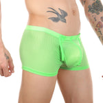 Men's Big Pouch U-convex Breathable Mesh Trunks