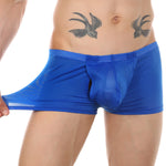 Men's Big Pouch U-convex Breathable Mesh Trunks