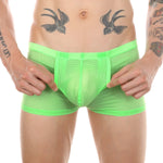 Men's Big Pouch U-convex Breathable Mesh Trunks