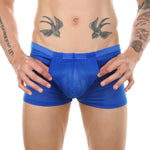 Men's Big Pouch U-convex Breathable Mesh Trunks
