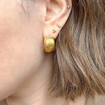 Everyday Ridged Gold Hoops