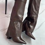 VIVIENNE™ - Brown Leather Boots