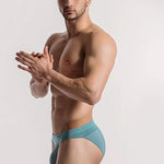 2 Pack Ball Support Pouch Ribbed Men's Bikini Underwear