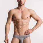 2 Pack Ball Support Pouch Ribbed Men's Bikini Underwear
