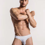 2 Pack Ball Support Pouch Ribbed Men's Bikini Underwear