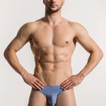2 Pack Ball Support Pouch Ribbed Men's Bikini Underwear
