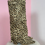 FELINA™ - Leopard Leather Boots