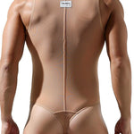 Men's Sexy Mesh Wrestling Singlet Bodysuit