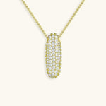 Bubble Initial Crystals Necklace