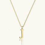 Vintage Letter Initial Gold Necklace