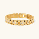 Elegant Gold Link Watchband