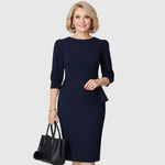 Jasmin | Refined Ruffle Midi Dress