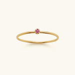 Precious Gemstone Stacker Ring