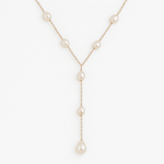 Vintage Inspired Pearl Pendant Necklace