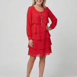 Mia | Clean Layered Knee Length Dress