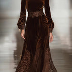 Dahliana | Suede Maxi Dress