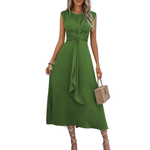 MIYA™ - Stylish Waist-Tie Long Sleeveless Dress