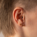 Micro Circle Studs Gold or Silver