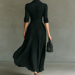 Christina | Long Pleated Dress