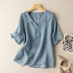 Raquel | Vintage Blouse with Button Detail
