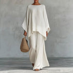 Cristina | Soft Two-Piece Set with Long Sleeves and Wide Pants