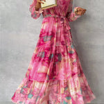 Marina | Wrap Dress with Floral Print