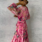 Marina | Wrap Dress with Floral Print