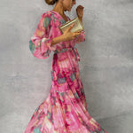 Marina | Wrap Dress with Floral Print