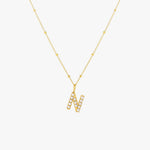 Pearl Initial Pendant Necklace