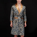 Men's Luxurious Satin Printed Robe