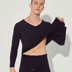 Fleece Lined Warm Men's Thermal Underwear Set